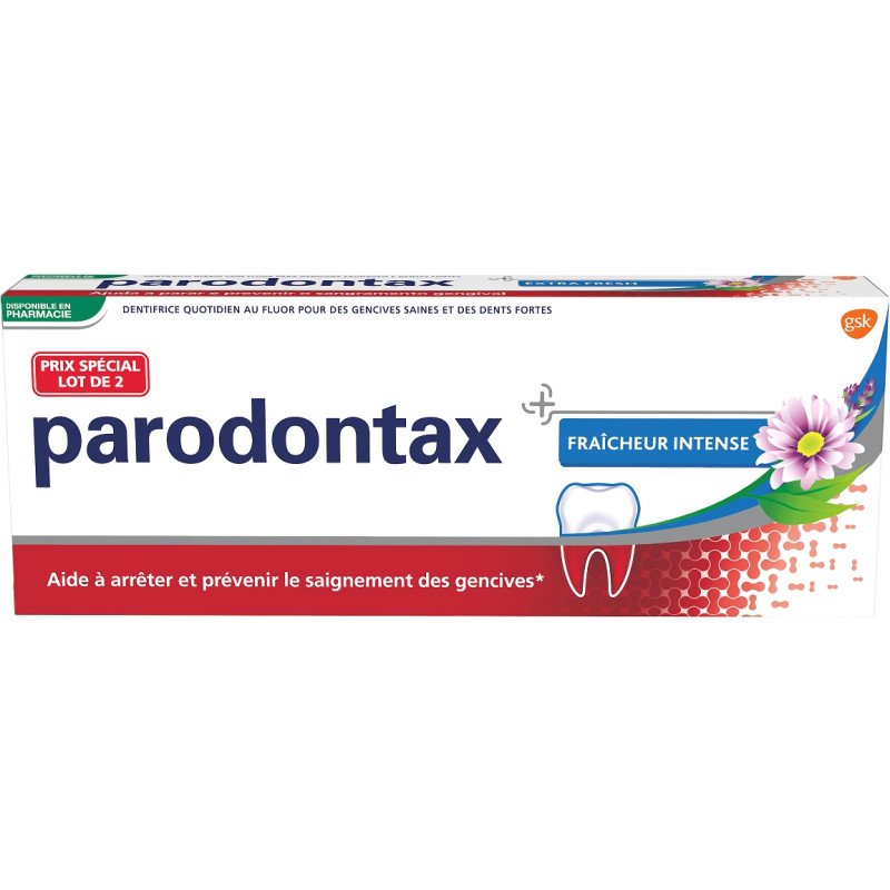 Parodontax Dentifrice Fraîcheur Intense 2 x 75 ml Parodontax Dentifrice Fraîcheur Intense 2 x 75 ml