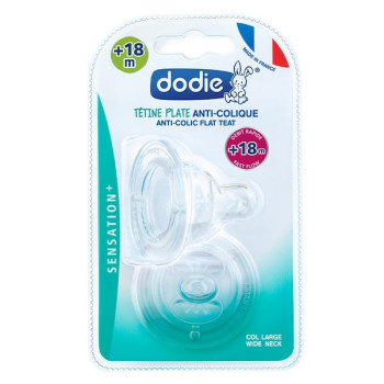 Dodie Sensation+ Tétine Plate + 18 m x 2