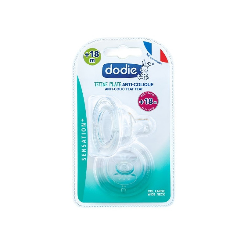Dodie Sensation+ Tétine Plate + 18 m x 2 Dodie Sensation+ Tétine Plate + 18 m x 2