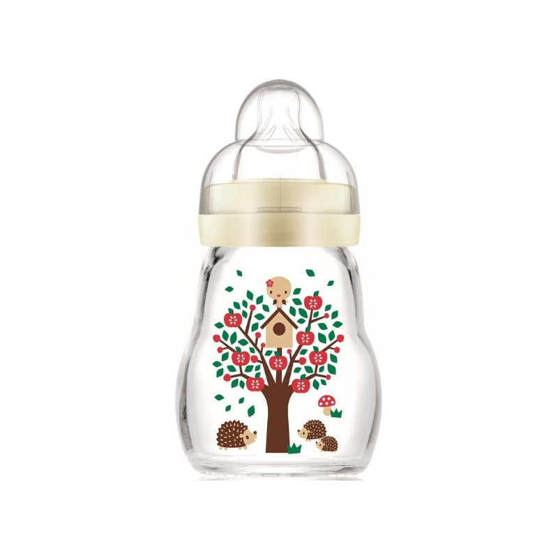 MAM Biberon Verre 0m+ 170 ml Blanc MAM Biberon Verre 0m+ 170 ml Blanc