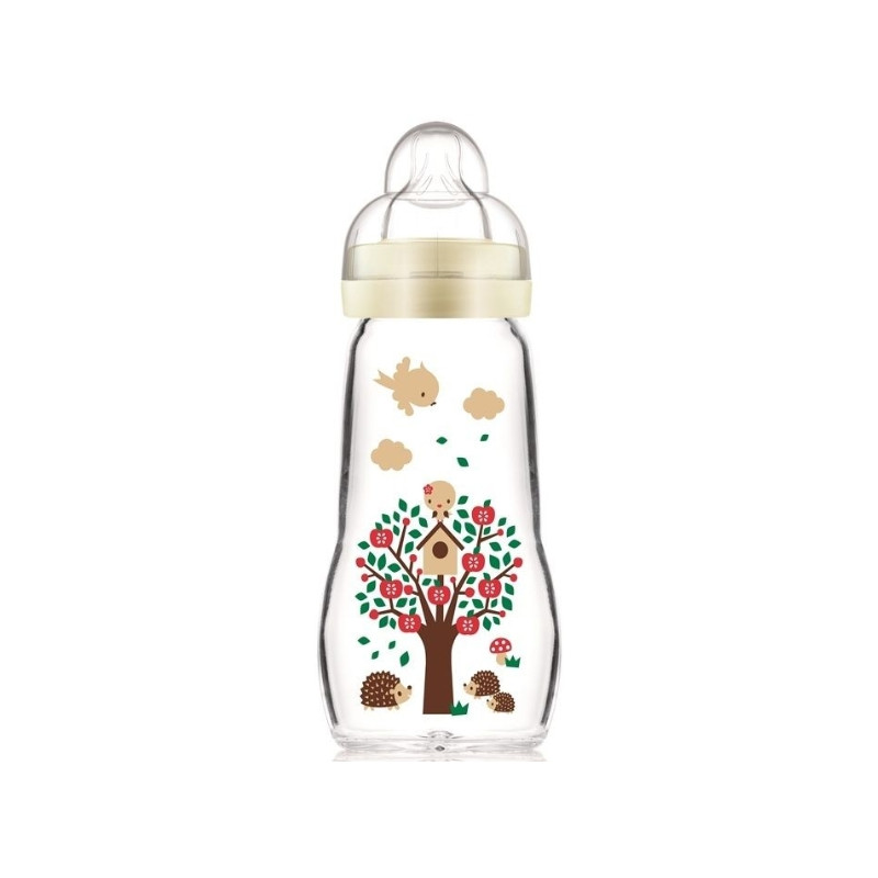 MAM Biberon Verre 0m+ 260 ml Blanc MAM Biberon Verre 0m+ 260 ml Blanc