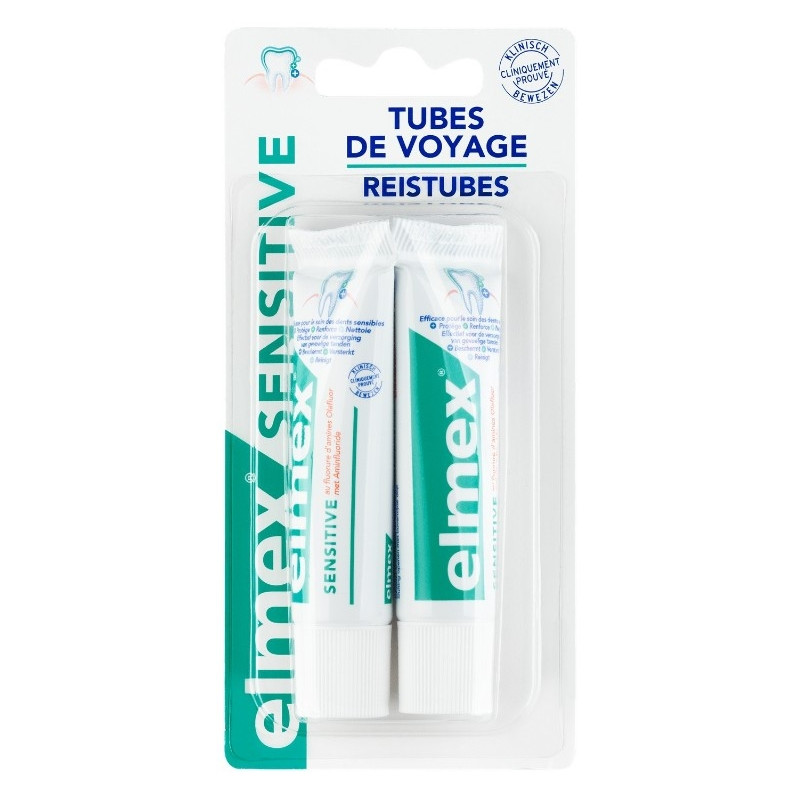 Elmex Dentifrice Sensitive De Voyage 2 x 12 ml Elmex Dentifrice Sensitive De Voyage 2 x 12 ml