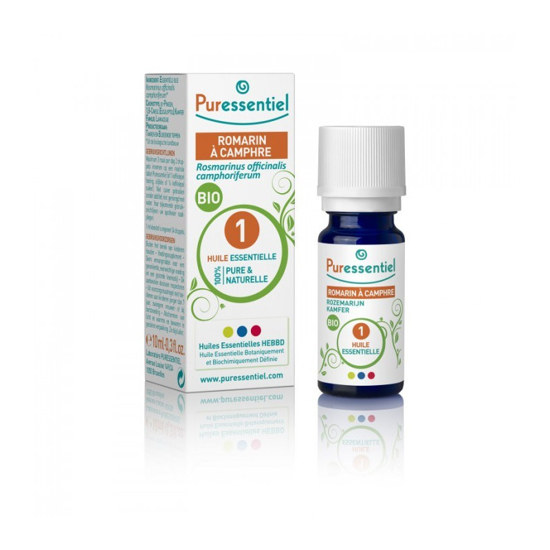 Puressentiel Huile Essentielle Bio de Romarin a Camphre 10 ML Puressentiel Huile Essentielle Bio de Romarin a Camphre 10 ML
