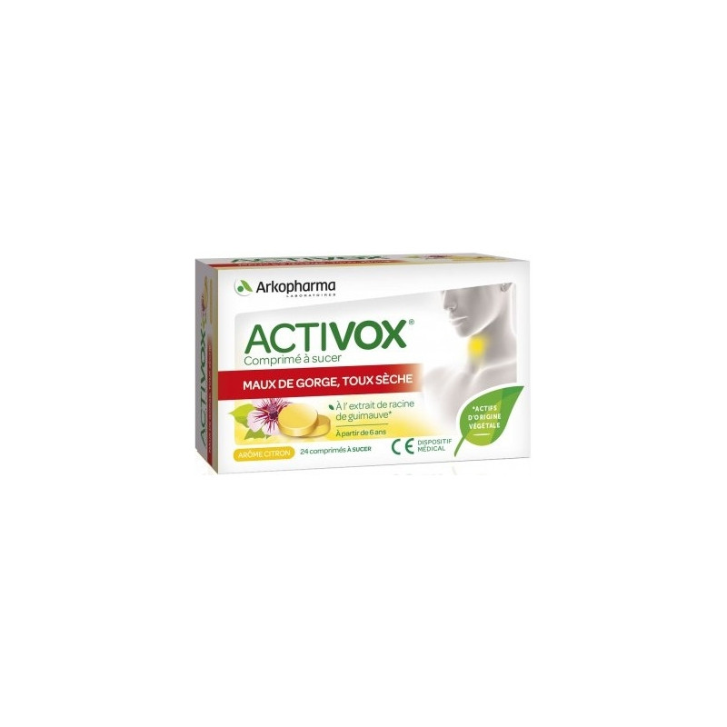 Arkopharma Activox Maux De Gorge, Toux Sèches 24 Comprimés Arkopharma Activox Maux De Gorge, Toux Sèches 24 Comprimés