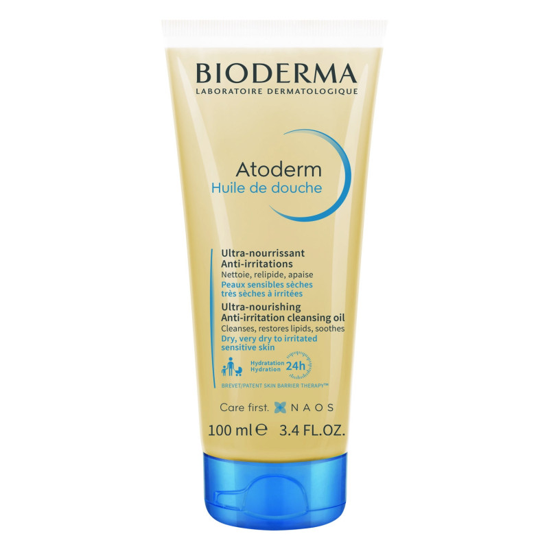 Bioderma Atoderm Huile de douche lavante corps et visage 100 ml