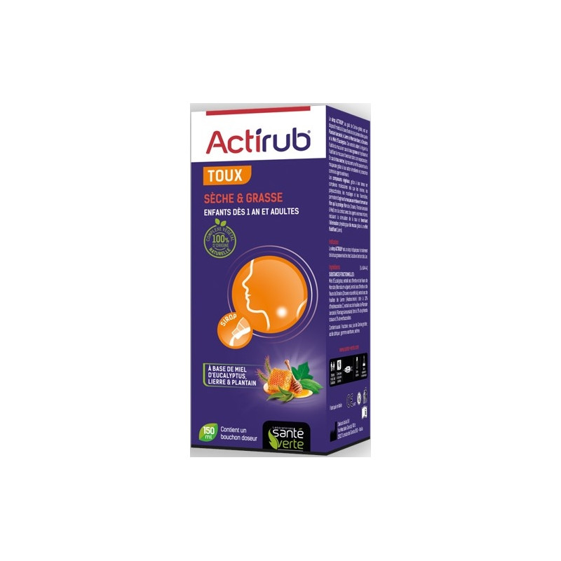 Actirub Sirop Toux 150 ml Actirub Sirop Toux 150 ml