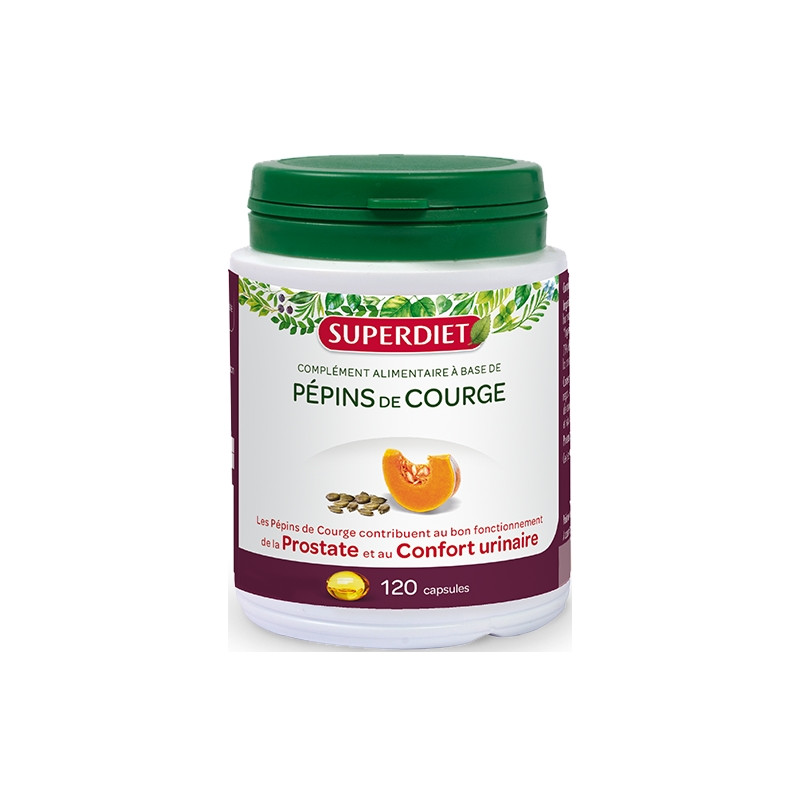 SuperDiet Pépins De Courge 120 Capsules SuperDiet Pépins De Courge 120 Capsules