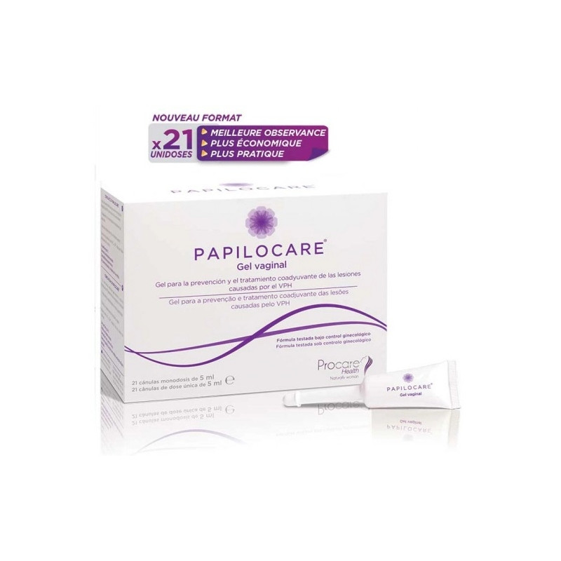 Papilocare Gel Vaginal Canules unidoses de 5 ml x 7 Papilocare Gel Vaginal Canules unidoses de 5 ml x 7