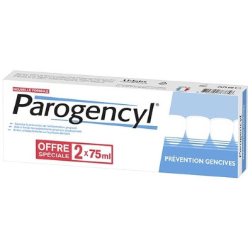 Parogencyl Dentifrice Prévention Gencives Lot de 2 x 75ml