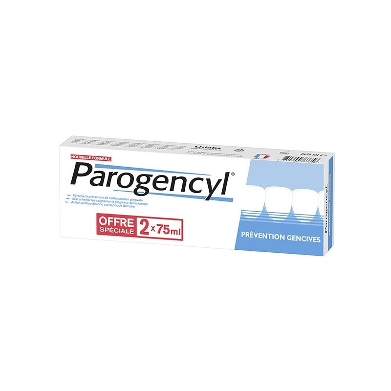Parogencyl Dentifrice Prévention Gencives Lot de 2 x 75ml Parogencyl Dentifrice Prévention Gencives Lot de 2 x 75ml