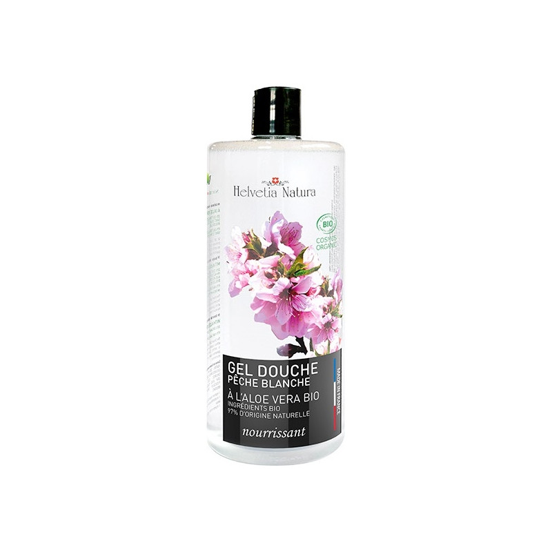 Helvetia Natura® Gel Douche Aloe vera Pêche blanche 1L Helvetia Natura® Gel Douche Aloe vera Pêche blanche 1L