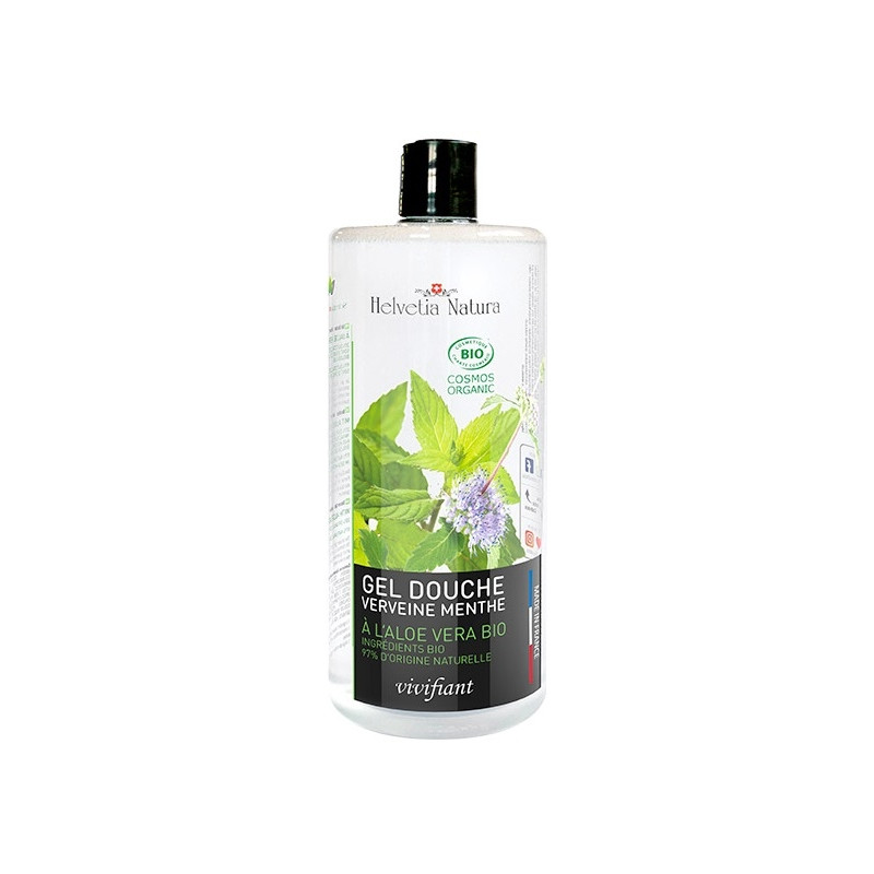 Helvetia Natura® Gel Douche Aloe vera Verveine Menthe 1L Helvetia Natura® Gel Douche Aloe vera Verveine Menthe 1L