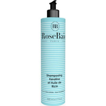 RoseBaie Shampoing à la kératine et à l’huile de ricin 500ml