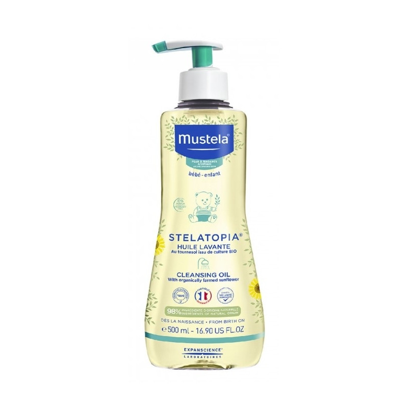 Mustela Bébé Stelatopia Huile Lavante 500 ml Mustela Bébé Stelatopia Huile Lavante 500 ml