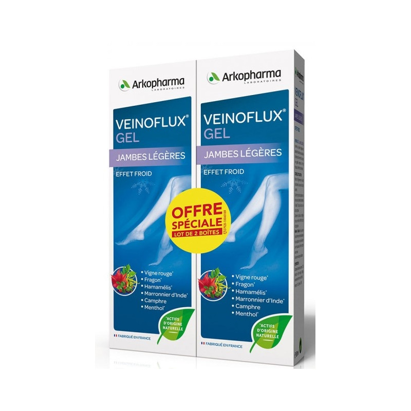 Arkopharma Veinoflux Gel Effet froid 150 ml x 2 Arkopharma Veinoflux Gel Effet froid 150 ml x 2