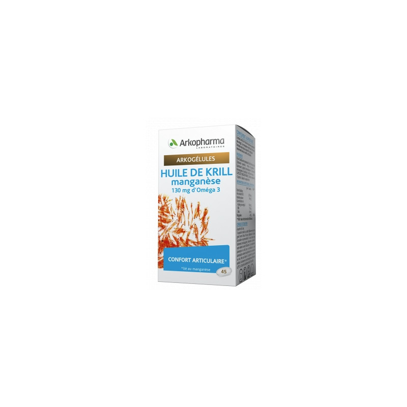 Arkopharma Arkogélules Huile de Krill et Manganèse x 45 Arkopharma Arkogélules Huile de Krill et Manganèse x 45