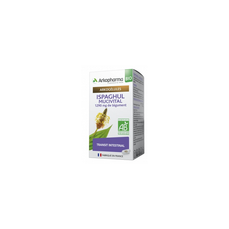 Arkopharma Arkogélules BIO Ispaghul Mucivital x 45 Arkopharma Arkogélules BIO Ispaghul Mucivital x 45