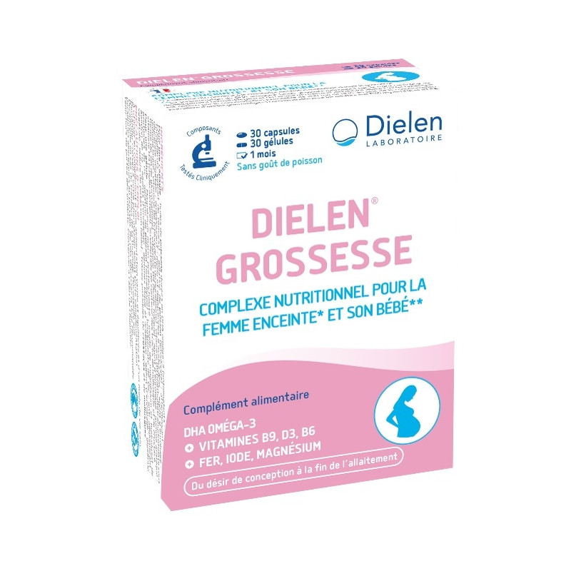 DIELEN GROSSESSE Boîte 30 gélules + 30 capsules DIELEN GROSSESSE Boîte 30 gélules + 30 capsules