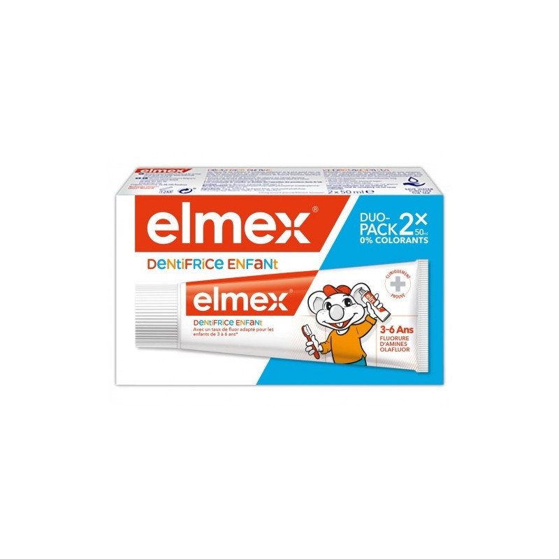ELMEX Dentifrice 3-6ANS 2 x 50 ml ELMEX Dentifrice 3-6ANS 2 x 50 ml