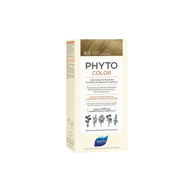 Phyto Color 9.3 Blond très clair doré Phyto Color 9.3 Blond très clair doré