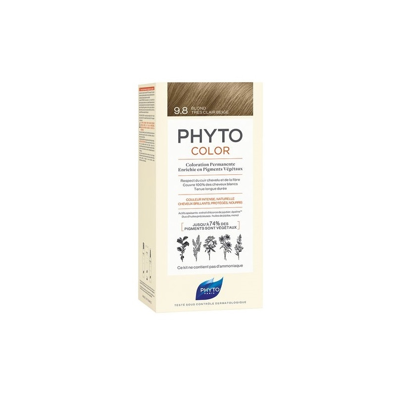 Phyto Color 9.8 Blond très clair beige Phyto Color 9.8 Blond très clair beige