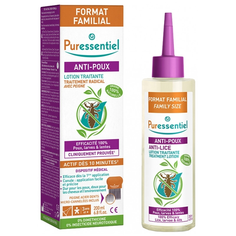 Puressentiel Anti-Poux Lotion 200 ml + Peigne Puressentiel Anti-Poux Lotion 200 ml + Peigne