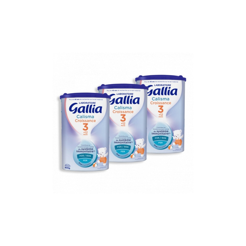 Gallia Calisma Croissance Tripack 2 + 1 offert Gallia Calisma Croissance Tripack 2 + 1 offert