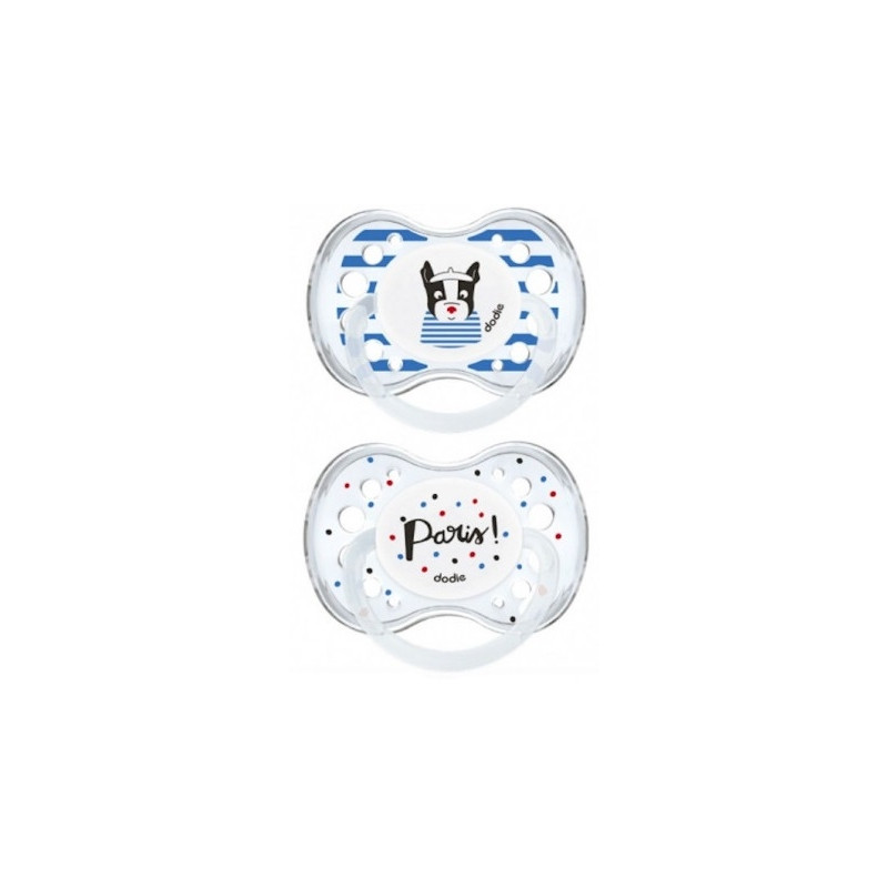 Dodie Sucettes Anatomiques +18 mois Paris x 2 Dodie Sucettes Anatomiques +18 mois Paris x 2