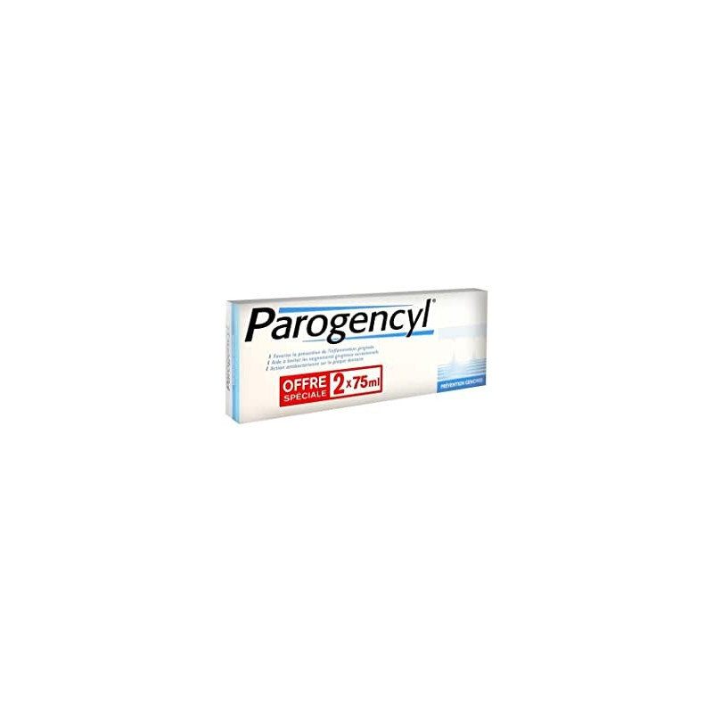 Parogencyl Prévention Gencives 2x75ml Parogencyl Prévention Gencives 2x75ml