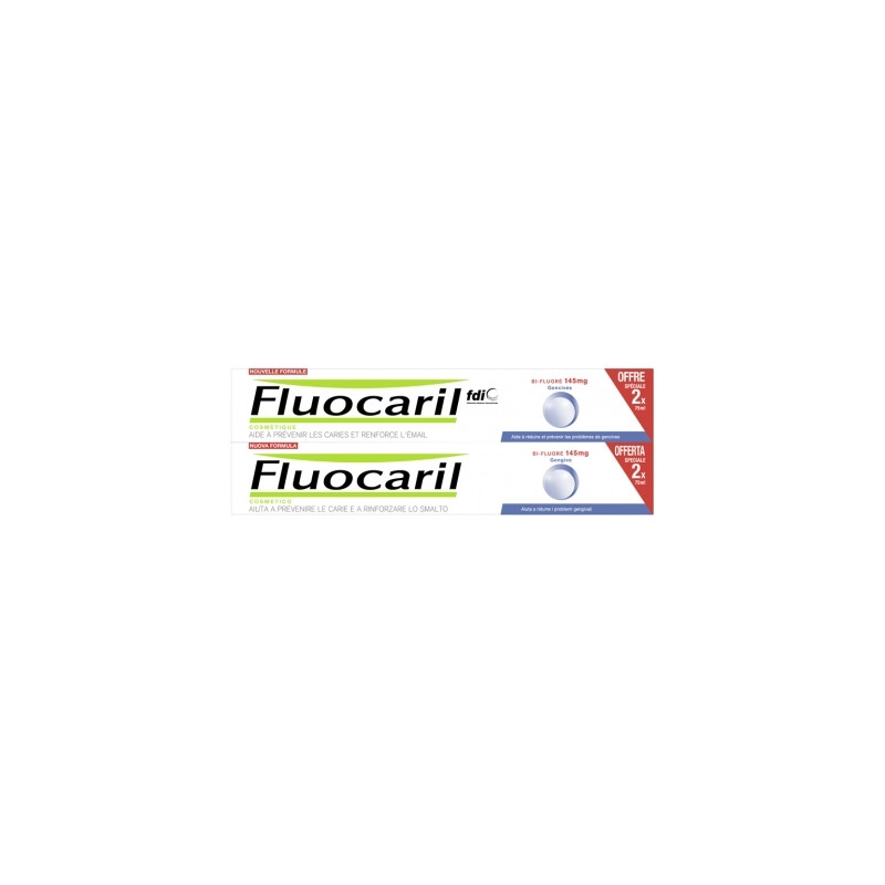 Dentifrice bi-fluore blancheur menthe Fluocaril Dentifrice bi-fluore blancheur menthe Fluocaril