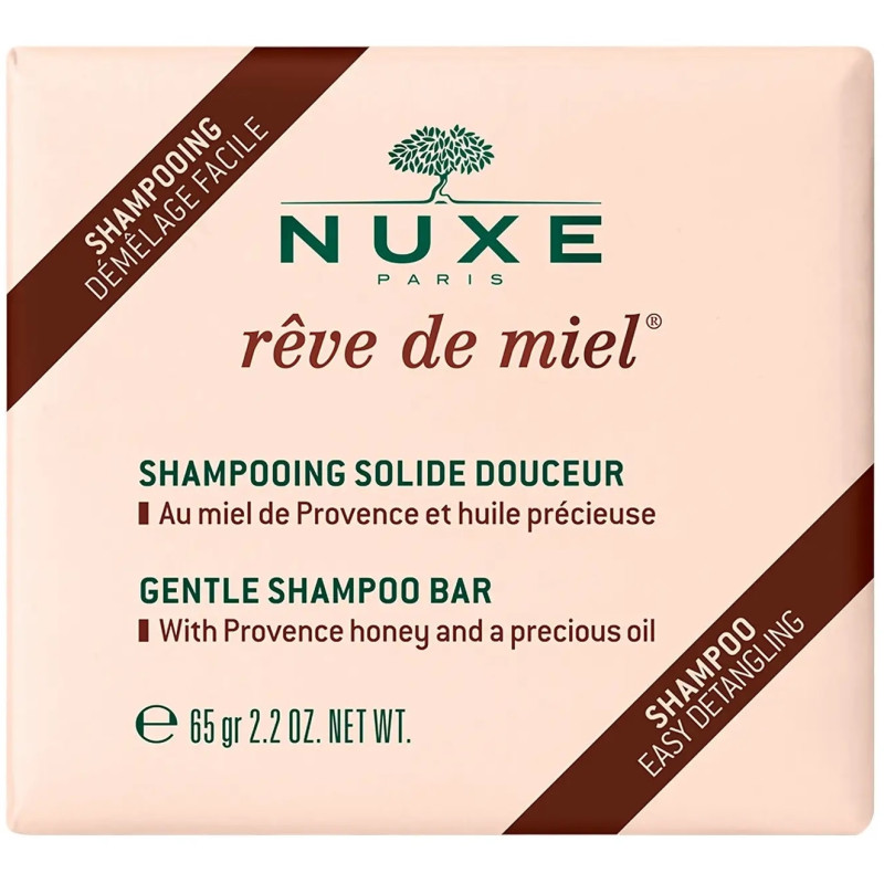 Nuxe Rêve de Miel Shampooing Solide 65 gr Nuxe Rêve de Miel Shampooing Solide 65 gr