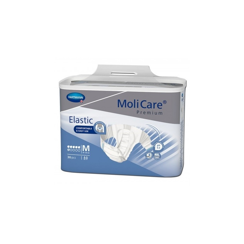 Hartmann Couches Adulte Molicare Premium Elastic M 6 Gouttes x30 Hartmann Couches Adulte Molicare Premium Elastic M 6 Gouttes x30