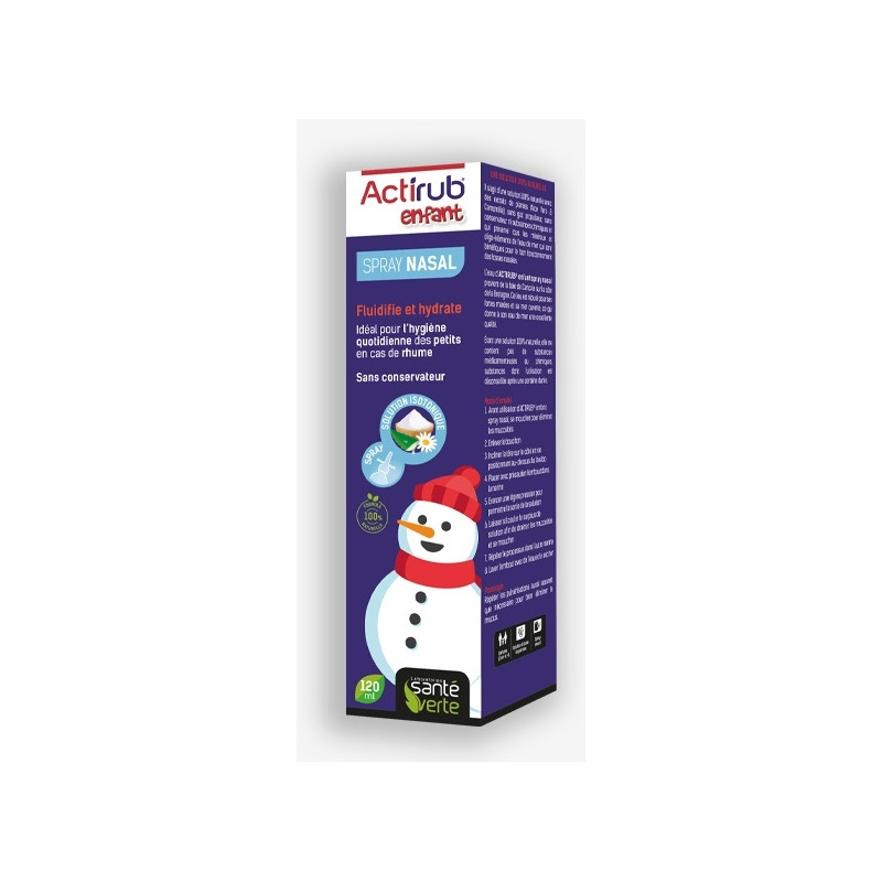 Santé Verte Actirub® Spray Nasal Enfant 120ml Santé Verte Actirub® Spray Nasal Enfant 120ml