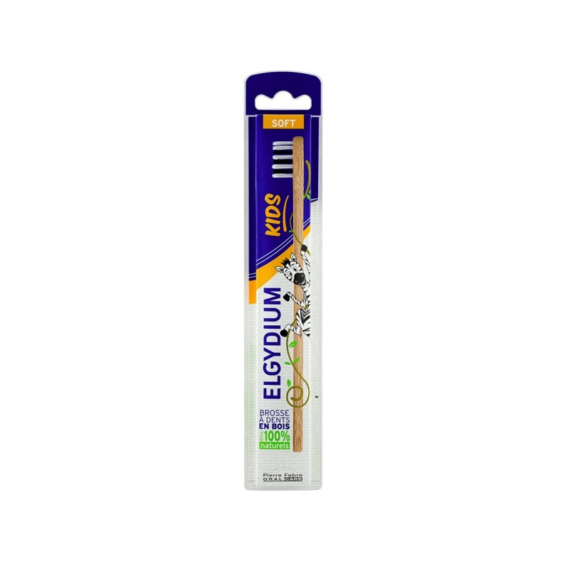 Elgydium Kids Brosse à dents en bois éco-conçue souple Elgydium Kids Brosse à dents en bois éco-conçue souple