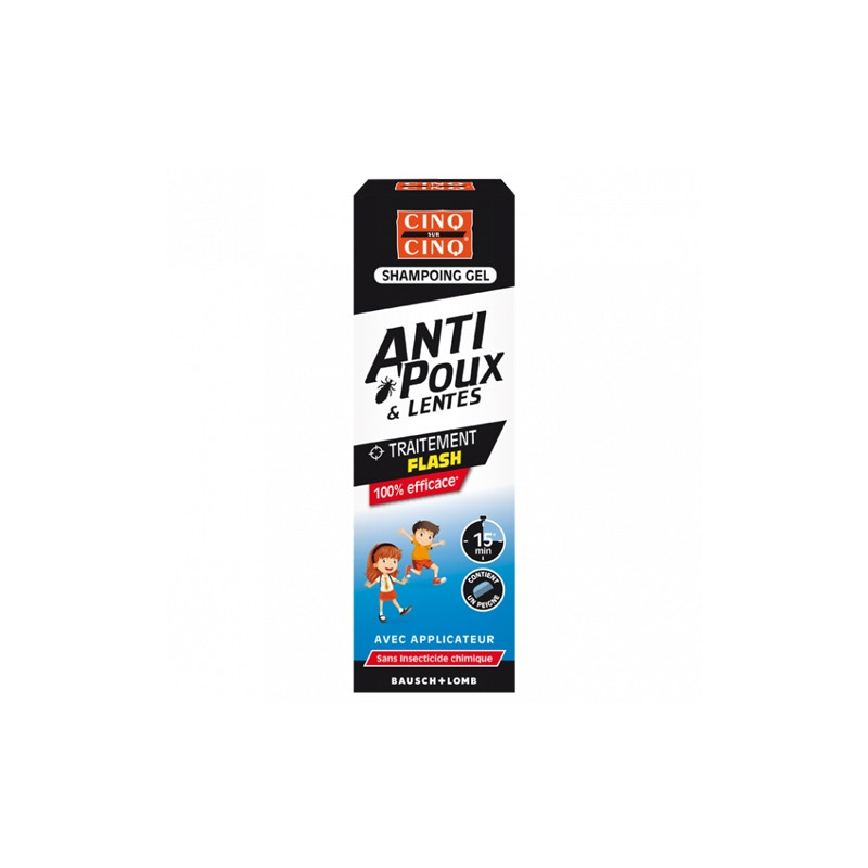 Cinq sur Cinq Shampooing Gel Anti-Poux et Lentes 400ml Cinq sur Cinq Shampooing Gel Anti-Poux et Lentes 400ml