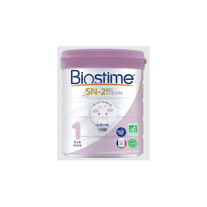 Biostime sn-2 bio Chèvre Lait 1er âge 800g Biostime sn-2 bio Chèvre Lait 1er âge 800g