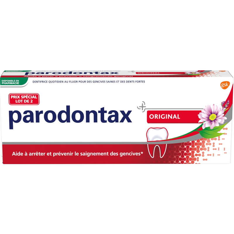 Parodontax Dentifrice original 2 x 75 ml Parodontax Dentifrice original 2 x 75 ml