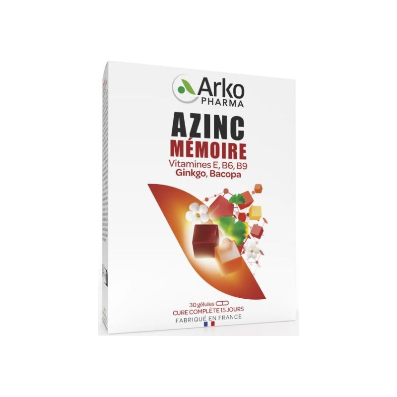 Arkopharma Azinc Mémoire 30cp Arkopharma Azinc Mémoire 30cp