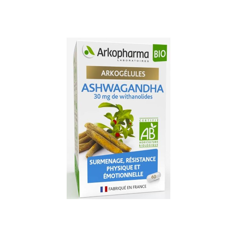 Arkopharma Arkogélules Ashwagandha Bio x60 Arkopharma Arkogélules Ashwagandha Bio x60