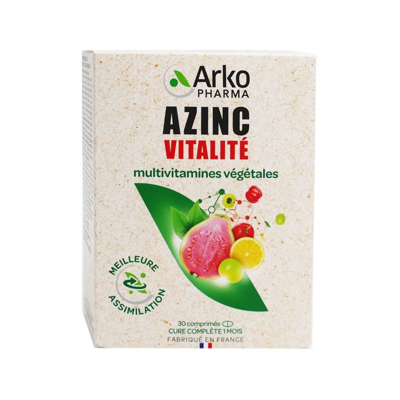 Arkopharma Azinc Multivitamines Végétal Vitalité 30cp Arkopharma Azinc Multivitamines Végétal Vitalité 30cp
