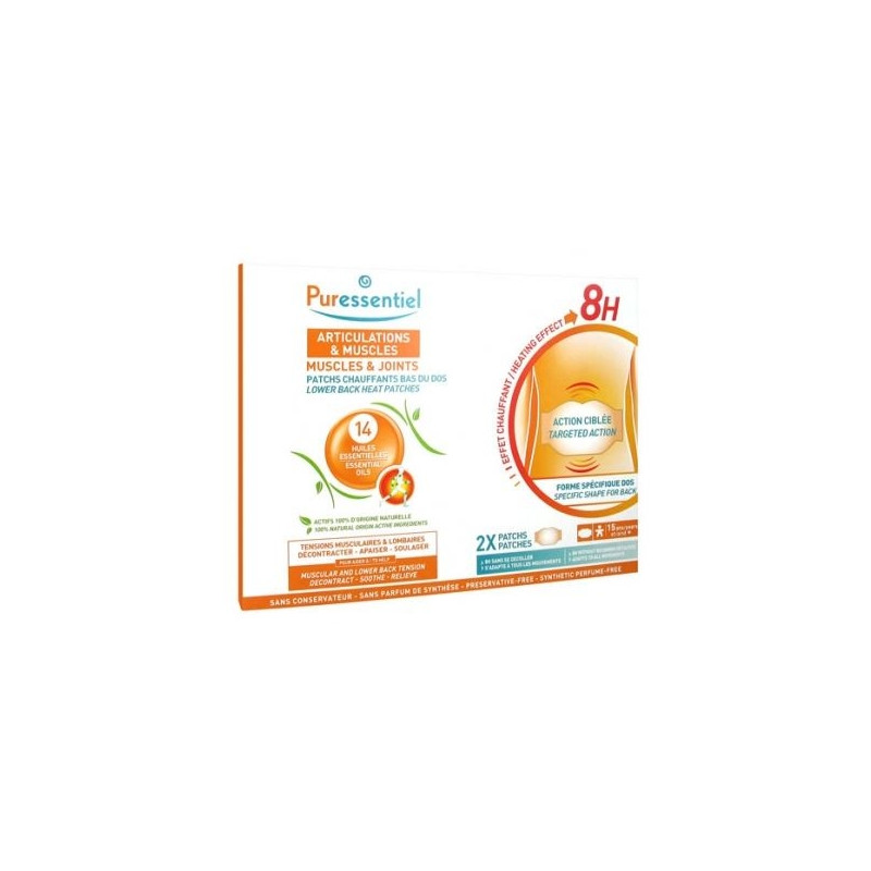 Puressentiel Articulations & Muscles Patchs Chauffants aux 14 Huiles Essentielles 2 Patchs Puressentiel Articulations & Muscles Patchs Chauffants aux 14 Huiles Essentielles 2 Patchs