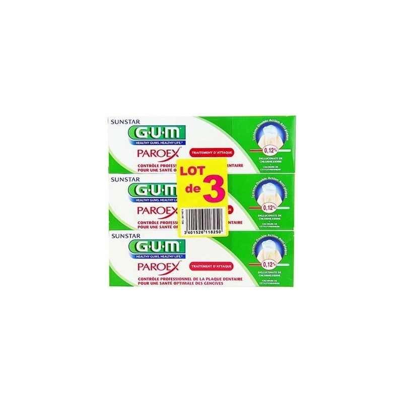 Gum Paroex Gel Dentifrice 75 ML X 2 Gum Paroex Gel Dentifrice 75 ML X 2