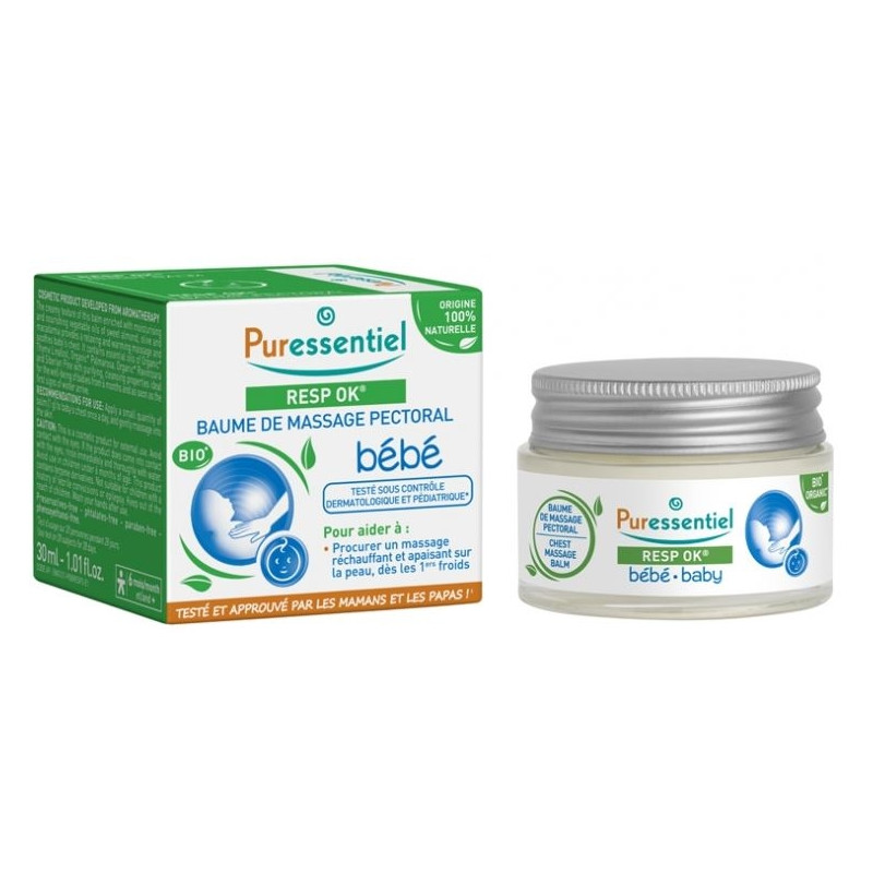 Resp OK Baume de Massage Pectoral Bébé 30 ml Resp OK Baume de Massage Pectoral Bébé 30 ml
