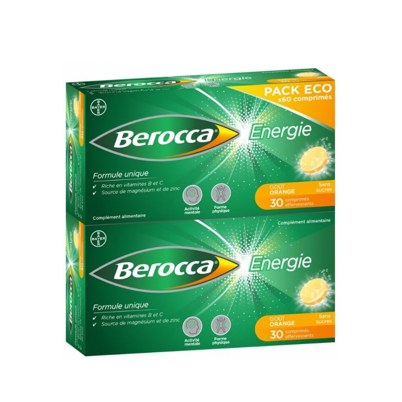 Énergie Goût Orange 60 Comprimés Effervescents Sans Sucres Pack Eco Énergie Goût Orange 60 Comprimés Effervescents Sans Sucres Pack Eco