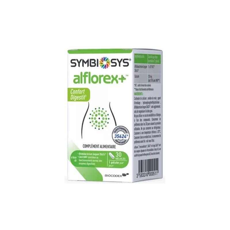 Symbiosys Alflorex+ Confort Digestif 30 Gélules Symbiosys Alflorex+ Confort Digestif 30 Gélules