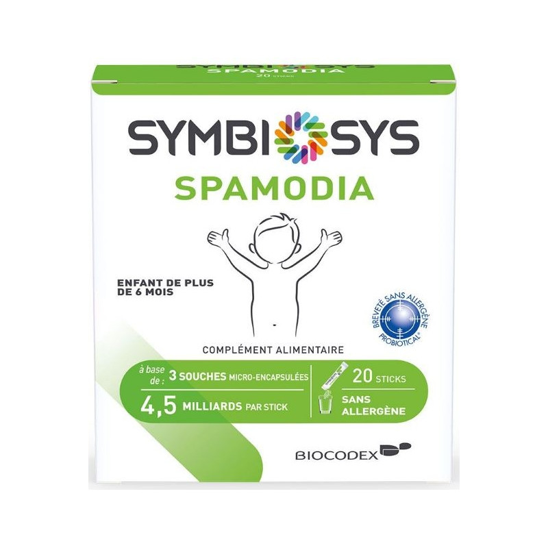 Symbiosys Spamodia 20 Sticks Enfant de plus de 6 mois Symbiosys Spamodia 20 Sticks Enfant de plus de 6 mois