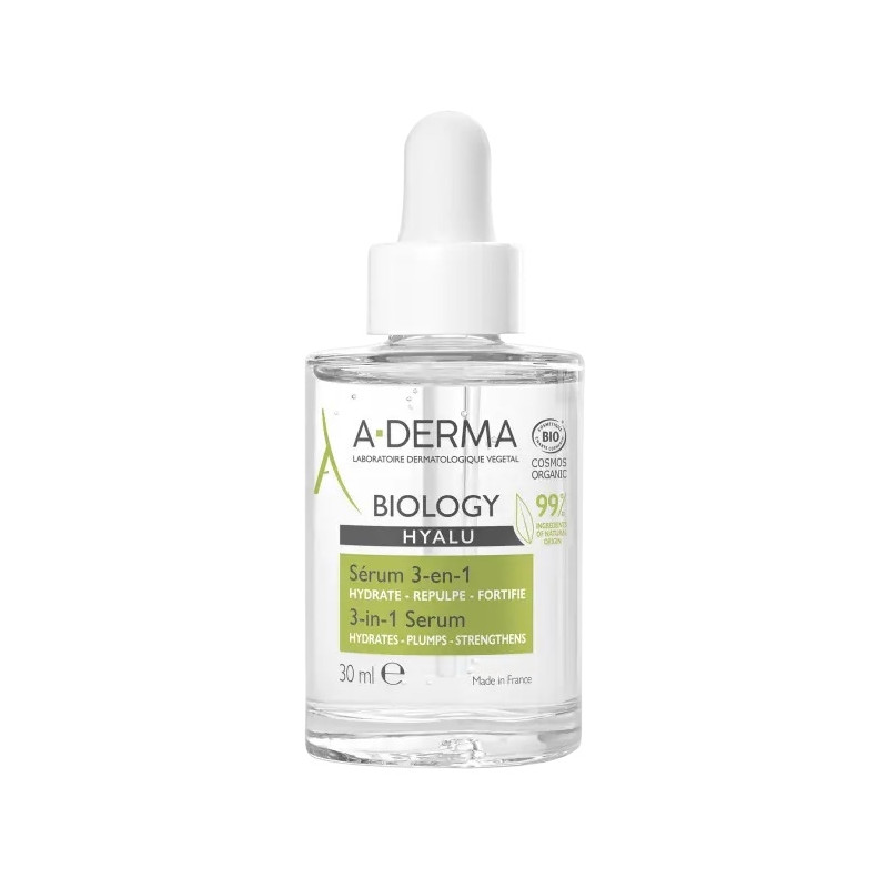 A-Derma Biology Hyalu Sérum 3-en-1 à l'acide hyaluronique 30 ml A-Derma Biology Hyalu Sérum 3-en-1 à l'acide hyaluronique 30 ml