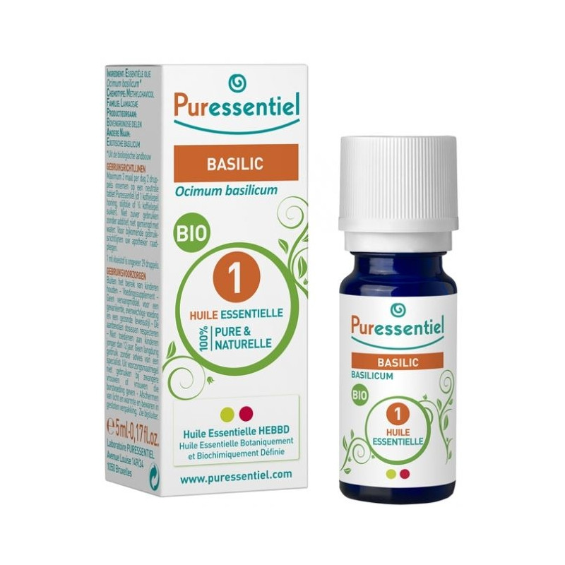 Huile Essentielle Basilic Bio 5ml Huile Essentielle Basilic Bio 5ml