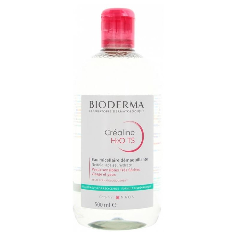 Créaline H2O TS Eau Micellaire Démaquillante 500 ml Créaline H2O TS Eau Micellaire Démaquillante 500 ml