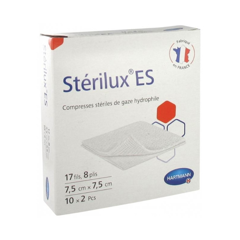 Sterilux Es Compresse Sterile 7cm5 X 7cm5 Sac2 10 Sterilux Es Compresse Sterile 7cm5 X 7cm5 Sac2 10
